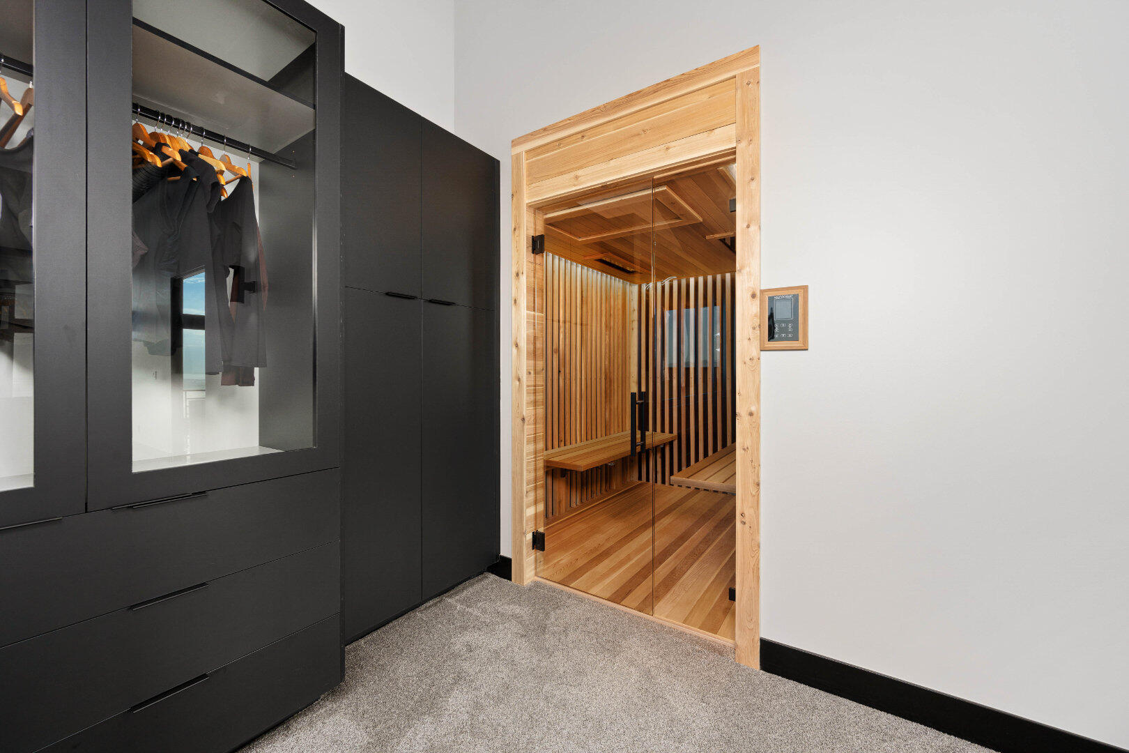 Primary closet sauna